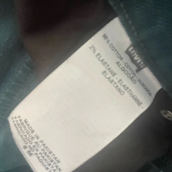 Levi's Women's Straight Leg Jeans - Teal/Green - Picture 5 of 5